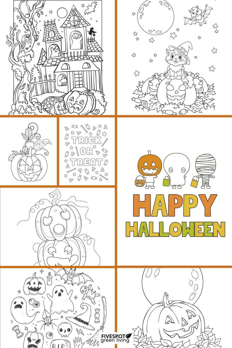 happy halloween coloring pages