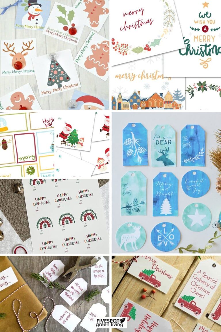Festive Printable Christmas Gift Tags